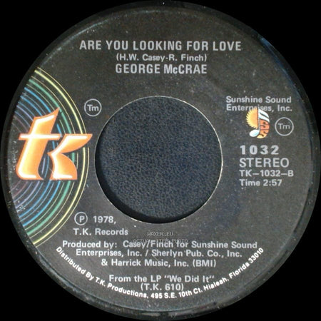 George Mccrae - Are You Looking For Love / I Want You Around Me side A