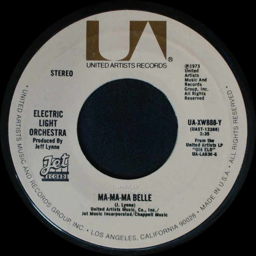 Electric Light Orchestra - Ma-Ma-Ma Belle / Livin' Thing side A