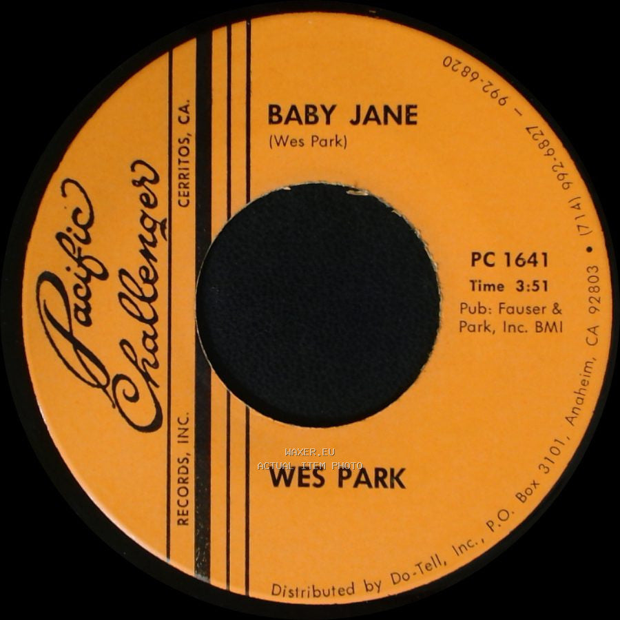 Wes Park - Standin' So Close / Baby Jane side B