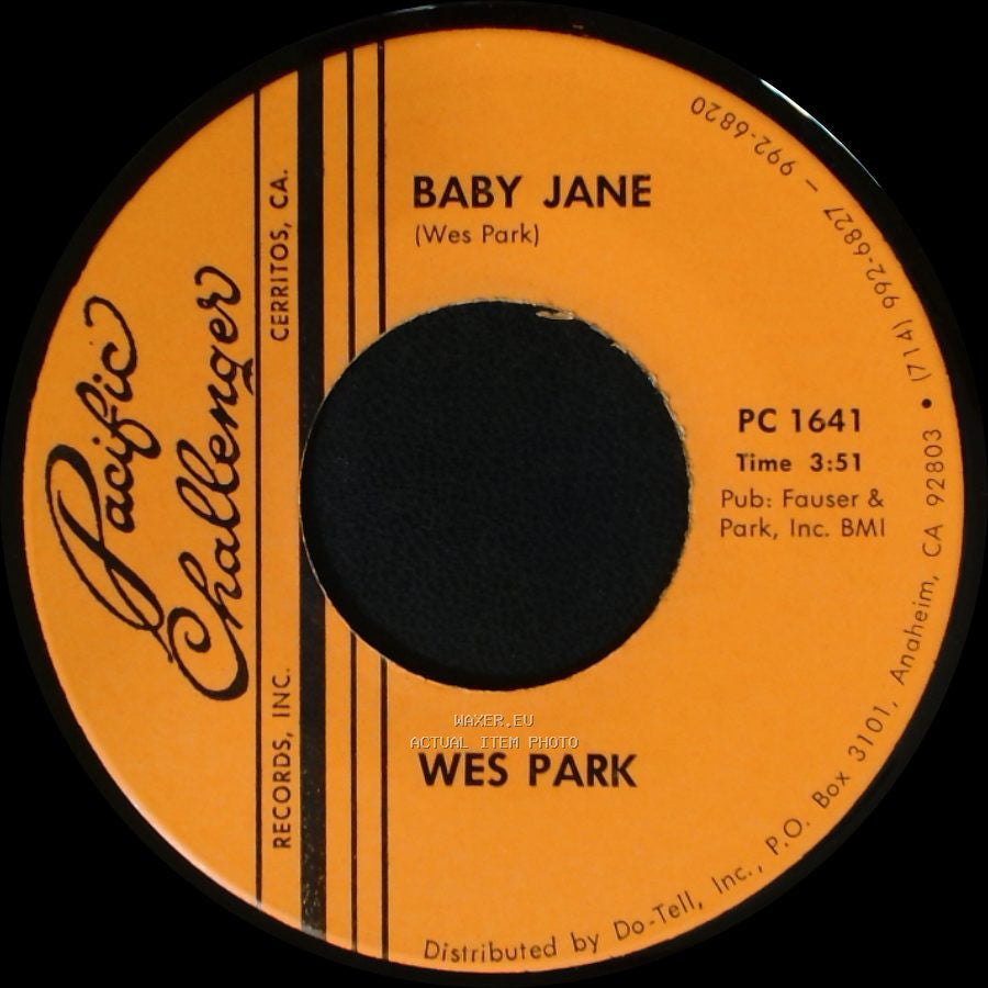 Wes Park - Standin' So Close / Baby Jane side B