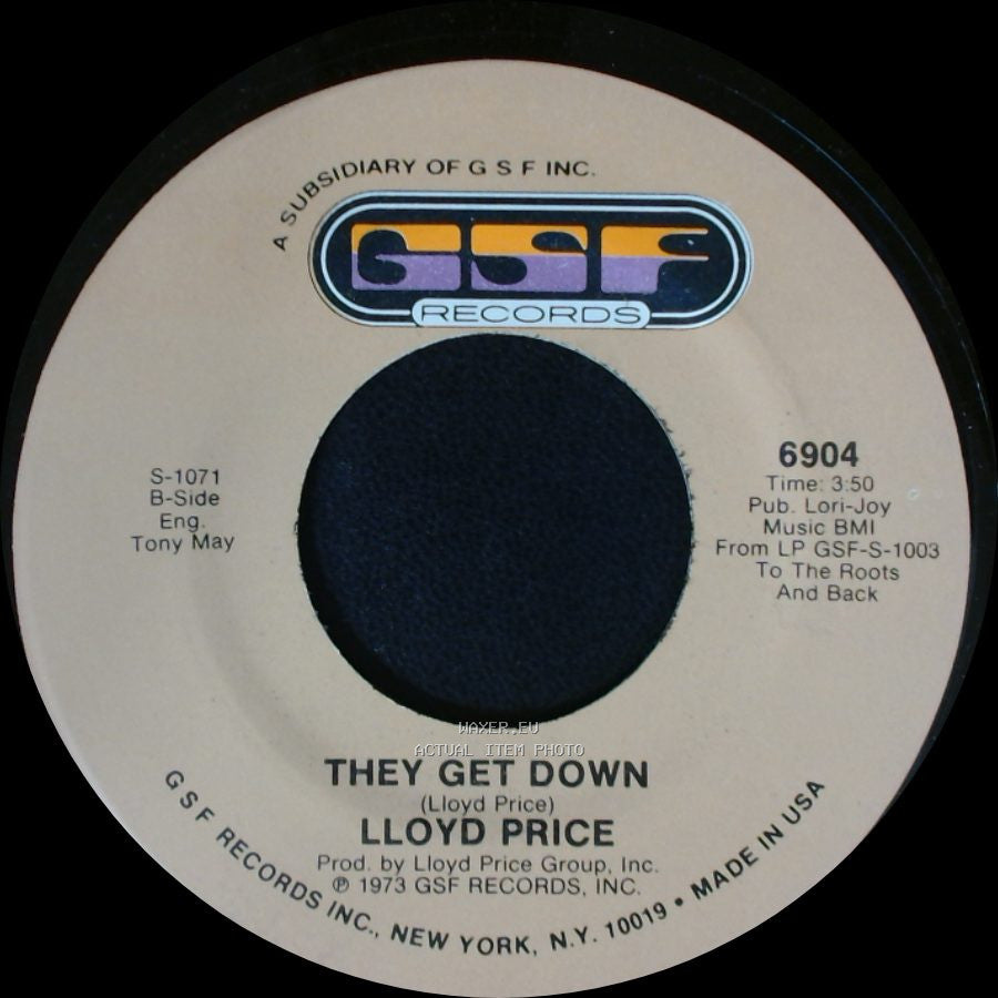Lloyd Price - Trying To Slip (Away) / They Get Down side A