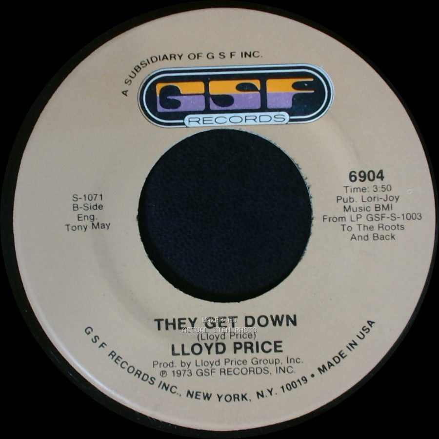 Lloyd Price - Trying To Slip (Away) / They Get Down side B