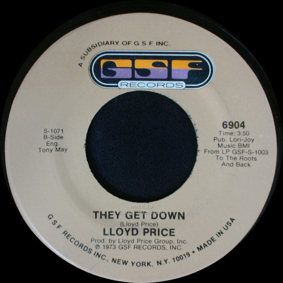 Lloyd Price - Trying To Slip (Away) / They Get Down side A