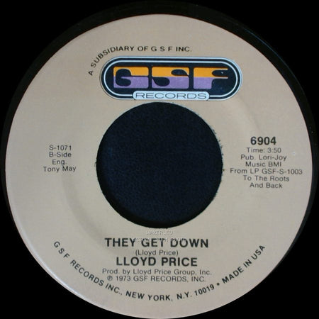 Lloyd Price - Trying To Slip (Away) / They Get Down side A
