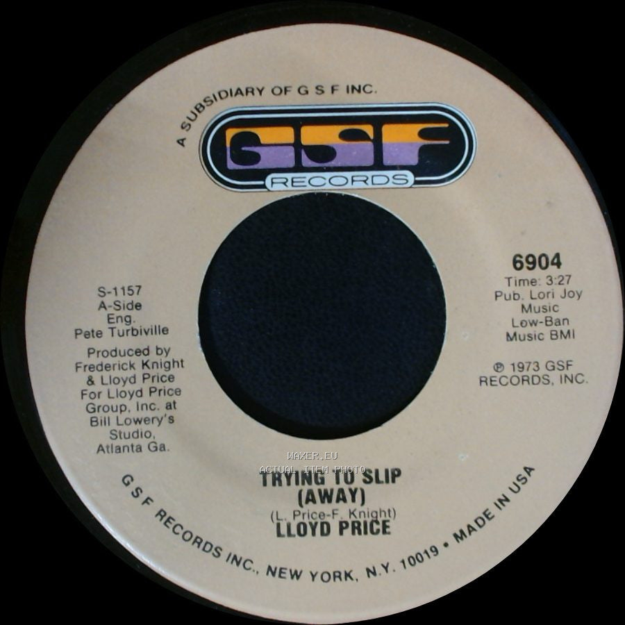 Lloyd Price - Trying To Slip (Away) / They Get Down side B