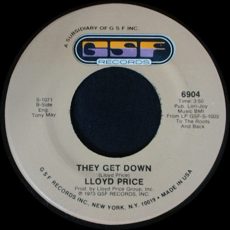 Lloyd Price - Trying To Slip (Away) / They Get Down side A