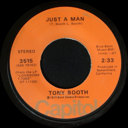 Tony Booth - When A Man Loves A Woman (The Way That I Love You) / Just A Man side A