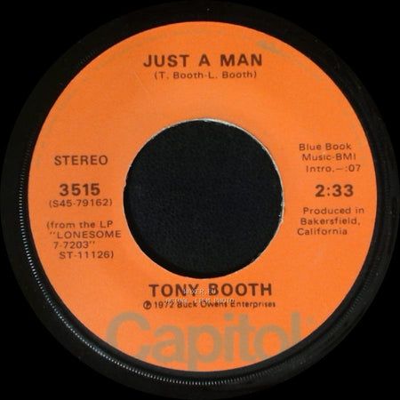 Tony Booth - When A Man Loves A Woman (The Way That I Love You) / Just A Man side B