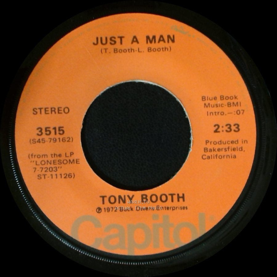 Tony Booth - When A Man Loves A Woman (The Way That I Love You) / Just A Man side A