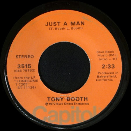 Tony Booth - When A Man Loves A Woman (The Way That I Love You) / Just A Man side B