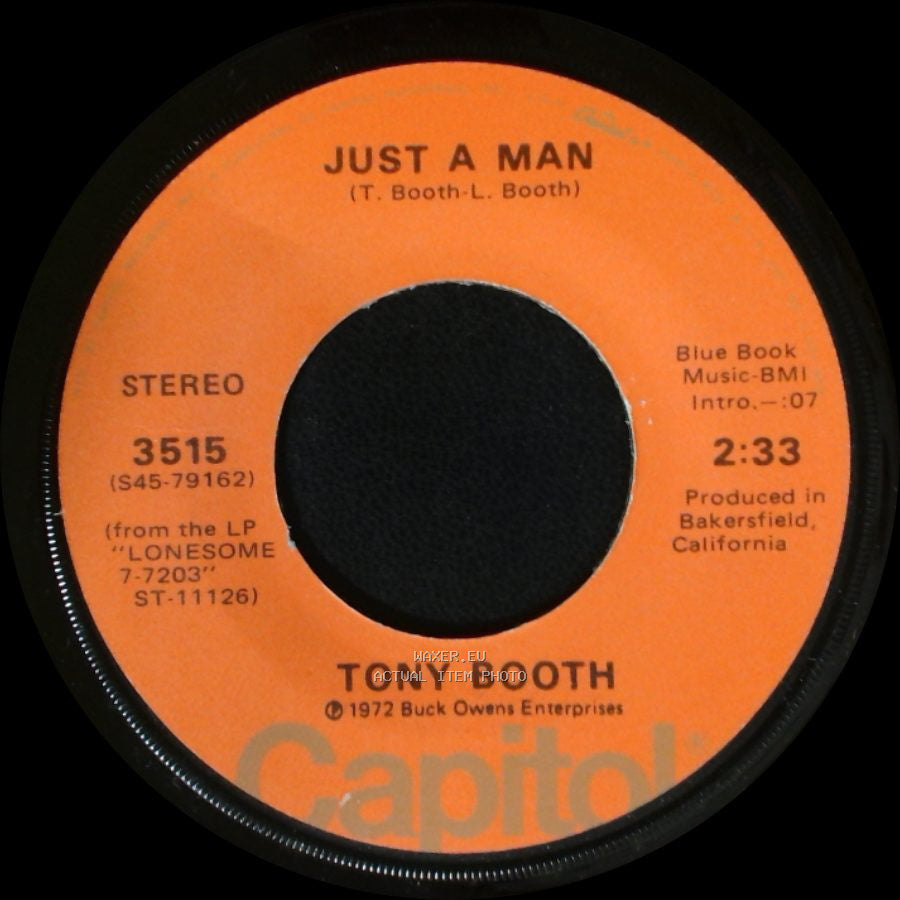 Tony Booth - When A Man Loves A Woman (The Way That I Love You) / Just A Man side B