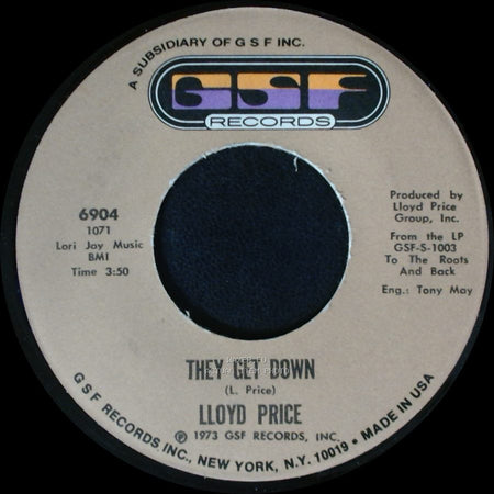 Lloyd Price - Trying To Slip (Away) / They Get Down side A