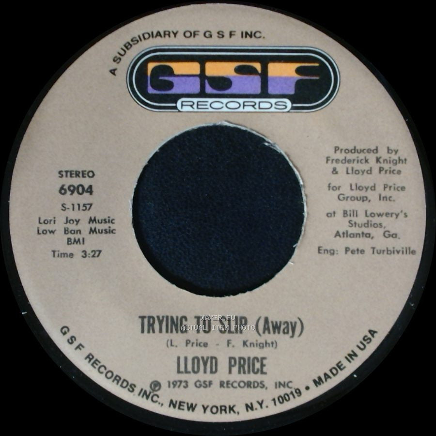 Lloyd Price - Trying To Slip (Away) / They Get Down side A