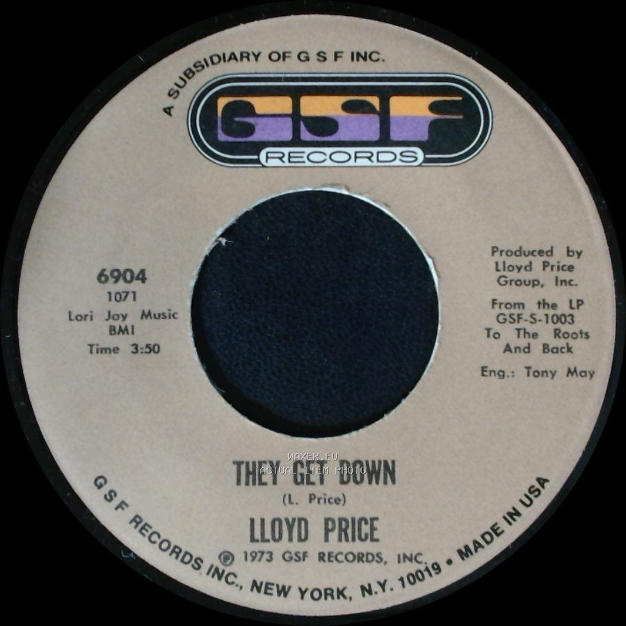 Lloyd Price - Trying To Slip (Away) / They Get Down side B
