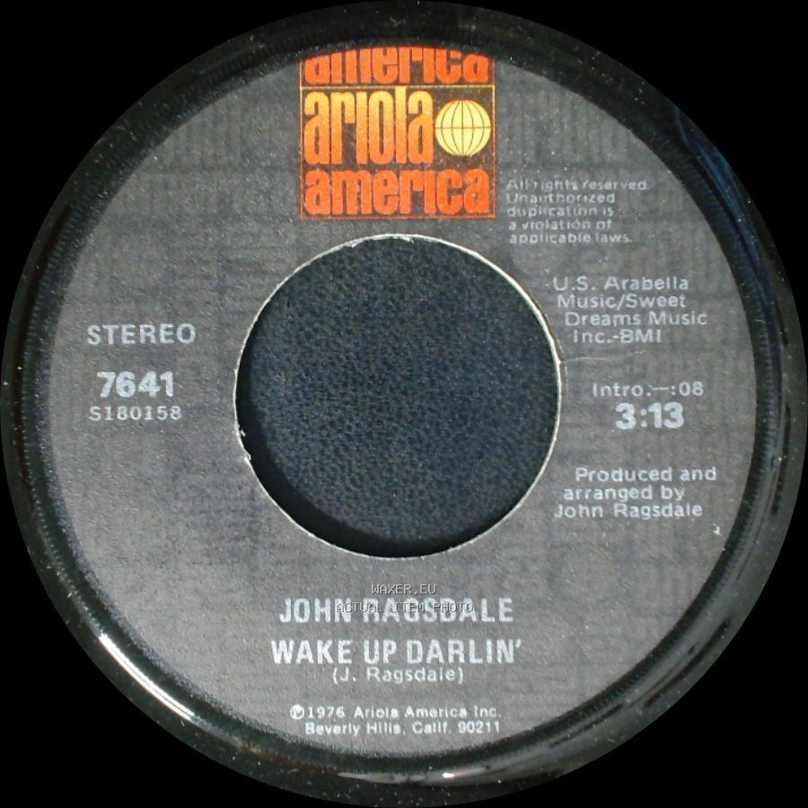John Ragsdale - Head On Collision / Wake Up Darlin' side A