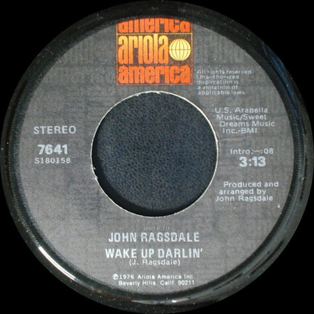 John Ragsdale - Head On Collision / Wake Up Darlin' side A