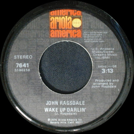 John Ragsdale - Head On Collision / Wake Up Darlin' side B