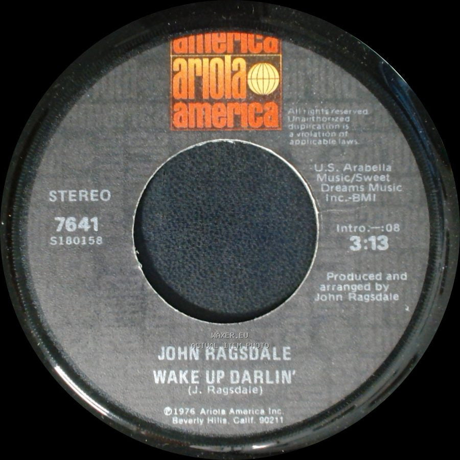 John Ragsdale - Head On Collision / Wake Up Darlin' side A