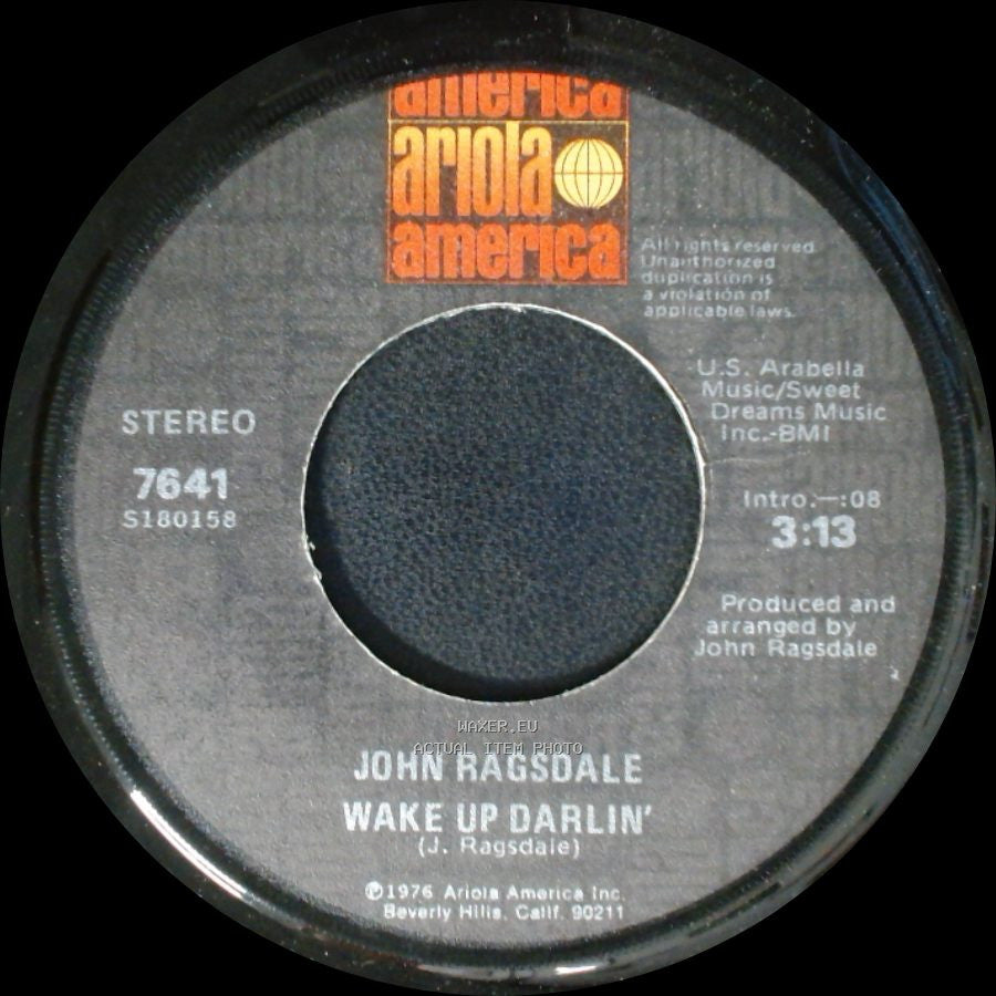 John Ragsdale - Head On Collision / Wake Up Darlin' side B