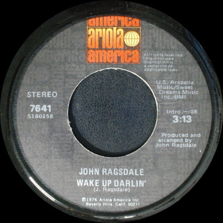 John Ragsdale - Head On Collision / Wake Up Darlin' side A