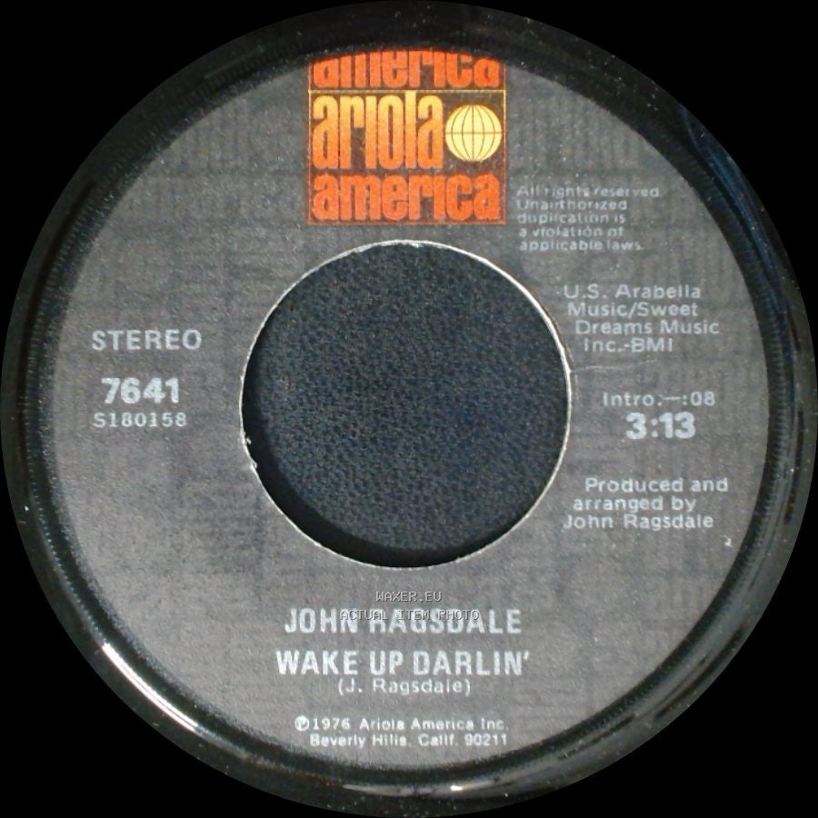John Ragsdale - Head On Collision / Wake Up Darlin' side B