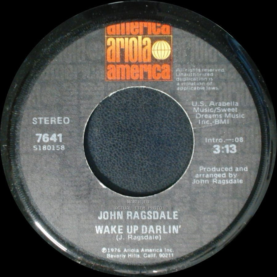 John Ragsdale - Head On Collision / Wake Up Darlin' side B