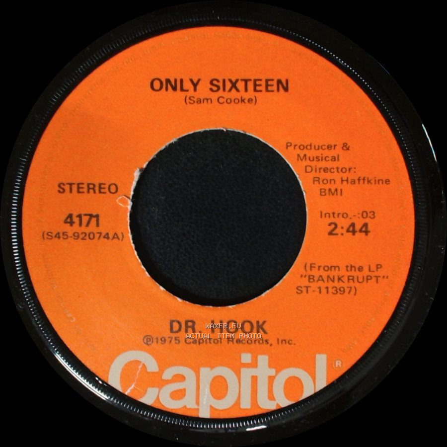 Dr. Hook - Let Me Be Your Lover / Only Sixteen side B
