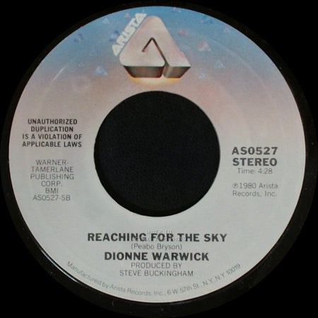Dionne Warwick - No Night So Long / Reaching For The Sky side B