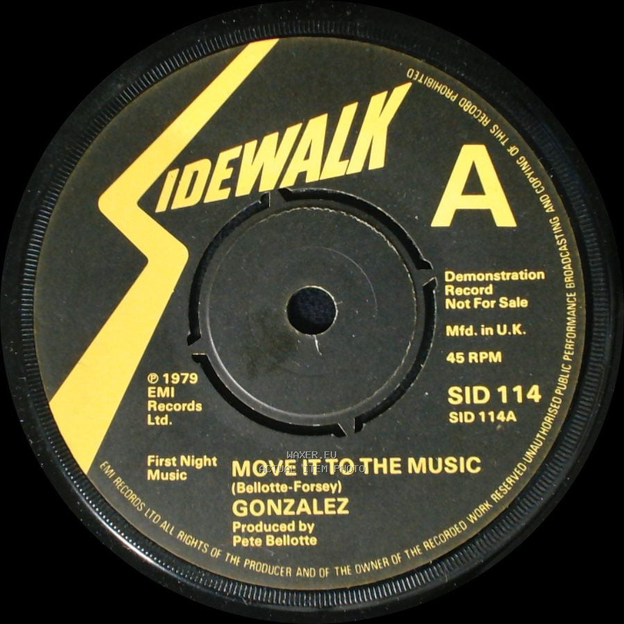 Gonzalez - Move It To The Music / Peoples Party side A