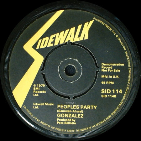 Gonzalez - Move It To The Music / Peoples Party side B