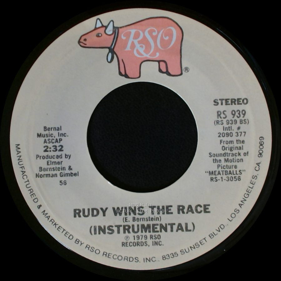 Rick Dees - Meatballs / Rudy Wins The Race (Instrumental) side B