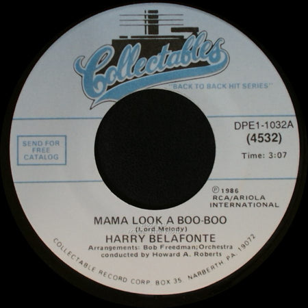 Harry Belafonte - Mama Look A Boo-Boo / Day-O side A