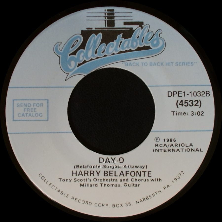 Harry Belafonte - Mama Look A Boo-Boo / Day-O side B