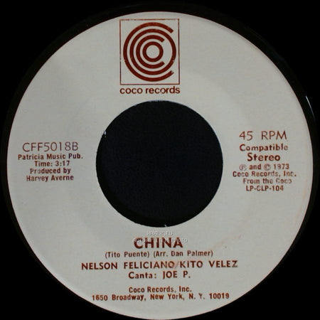 Nelson Feliciano/Kito Velez - Me Duele El Corazon / China side B