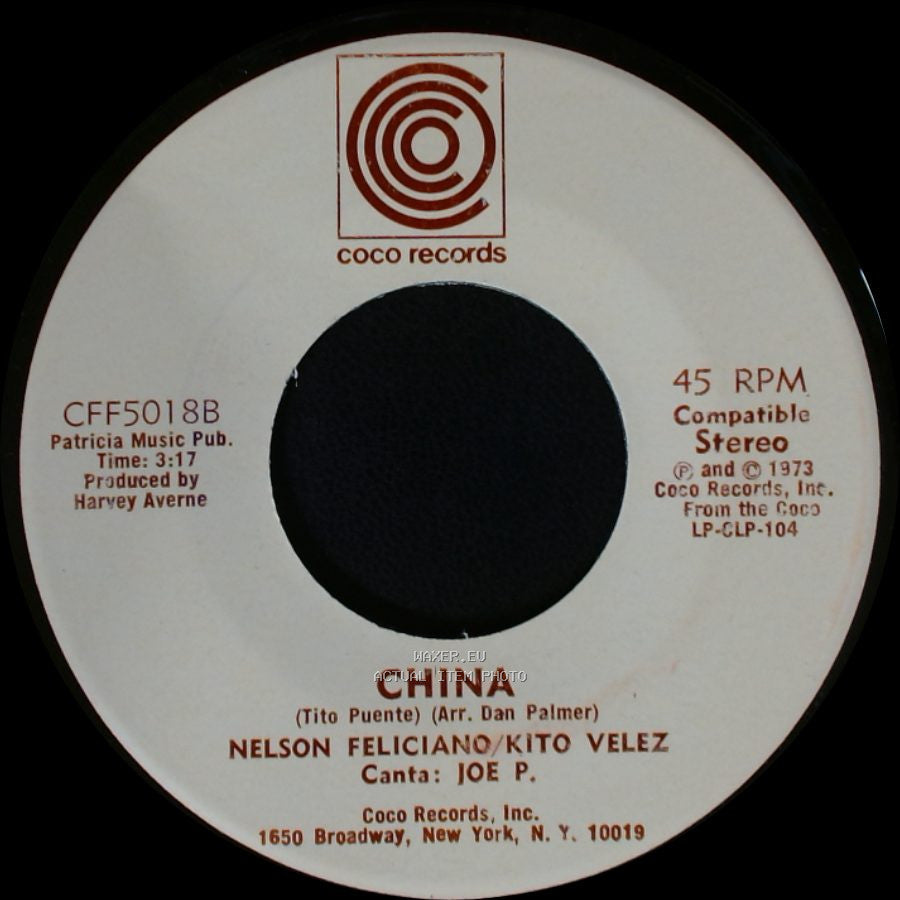 Nelson Feliciano/Kito Velez - Me Duele El Corazon / China side A