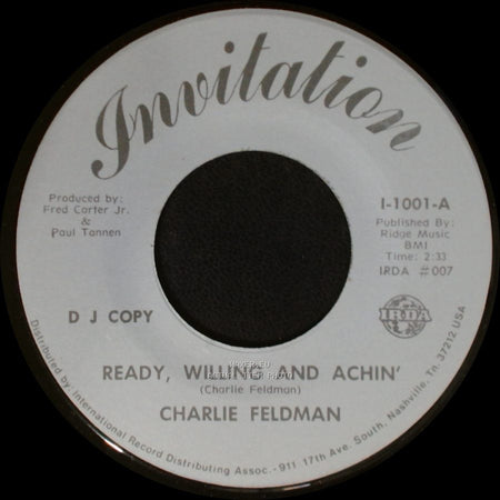 Charlie Feldman - Ready, Willing And Achin' / Ready, Willing And Achin' side A