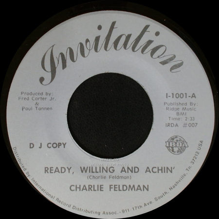Charlie Feldman - Ready, Willing And Achin' / Ready, Willing And Achin' side A