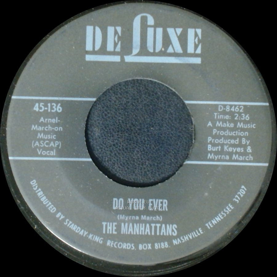 The Manhattans - I Can't Stand For You To Leave Me / Do You Ever side A
