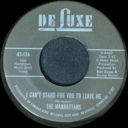 The Manhattans - I Can't Stand For You To Leave Me / Do You Ever side B