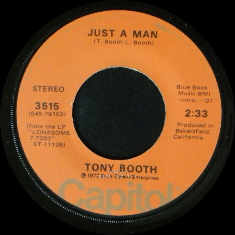 Tony Booth - When A Man Loves A Woman (The Way That I Love You) / Just A Man side B