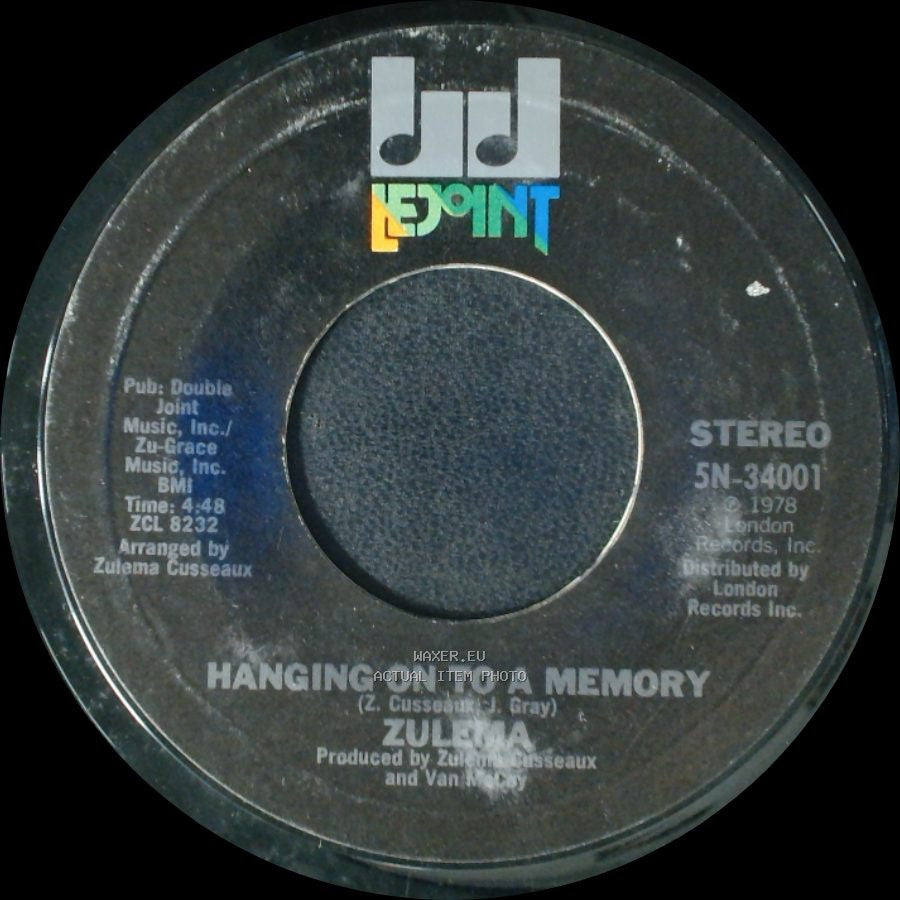 Zulema - Change / Hanging On To A Memory side B