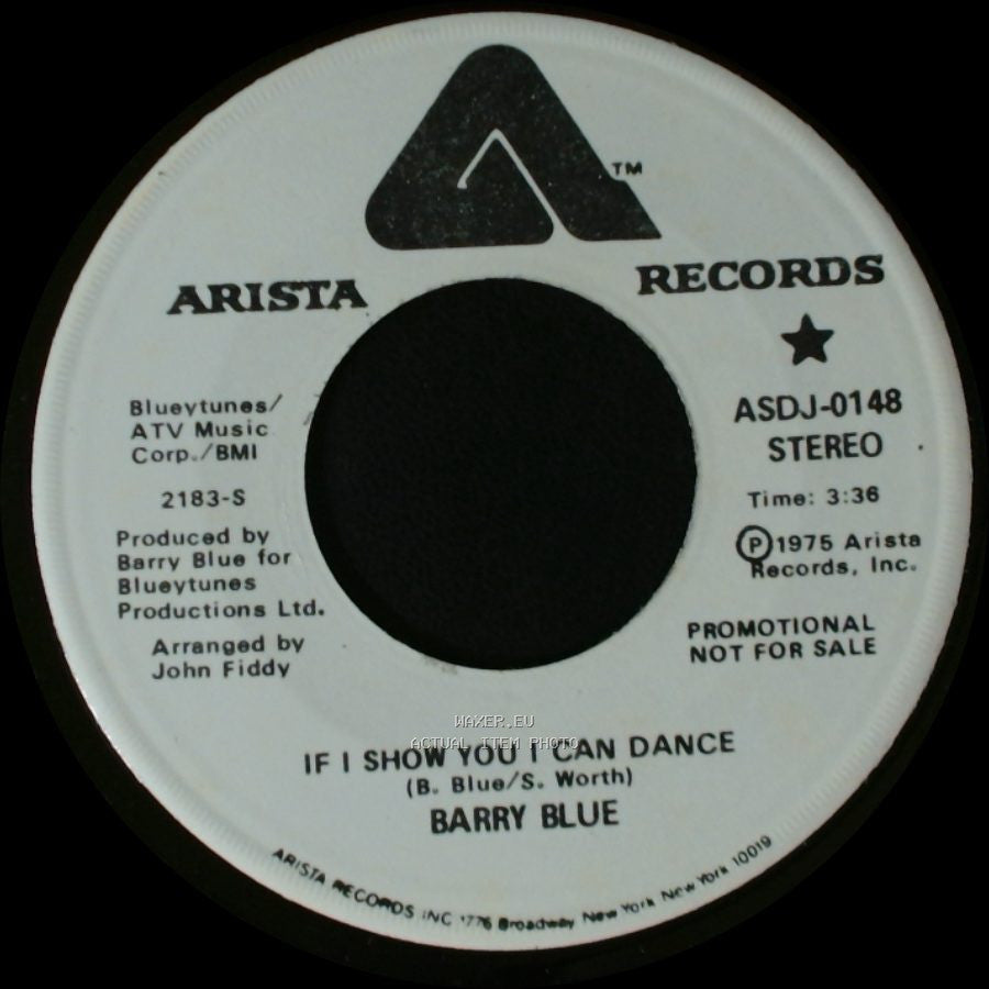 Barry Blue - If I Show You I Can Dance / If I Show You I Can Dance side A