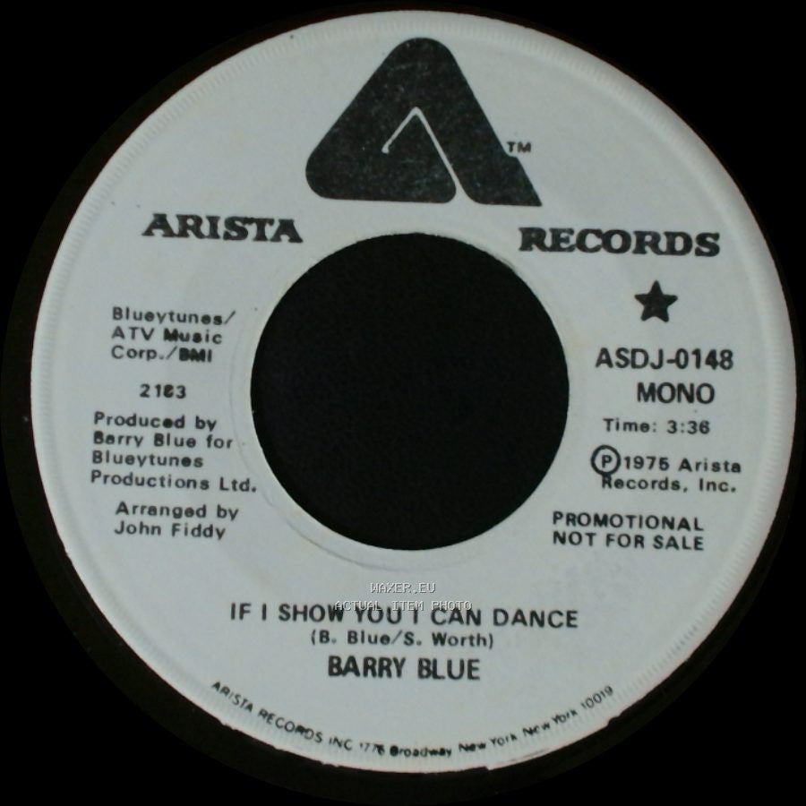 Barry Blue - If I Show You I Can Dance / If I Show You I Can Dance side B