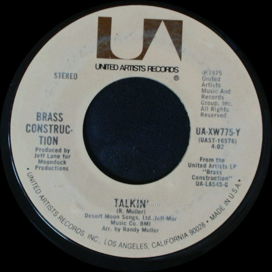 Brass Construction - Movin' / Talkin' side B