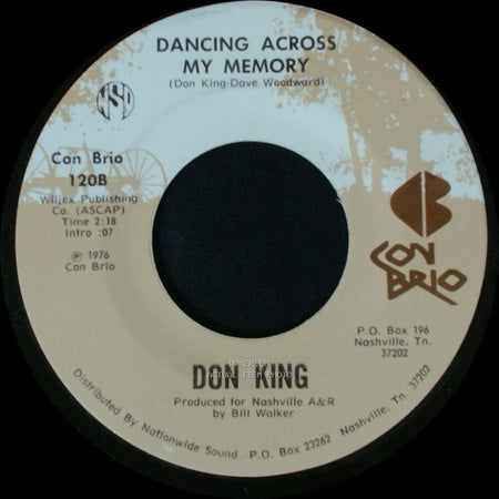 Don King - Dancing Across My Memory / She's The Girl Of My Dreams side A