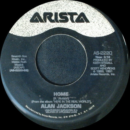 Alan Jackson - Home / Don't Rock The Jukebox side A