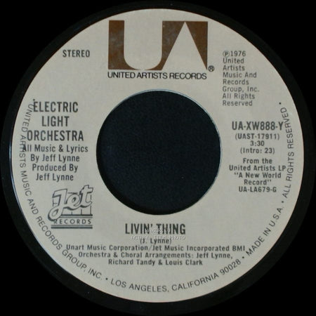 Electric Light Orchestra - Ma-Ma-Ma Belle / Livin' Thing side A