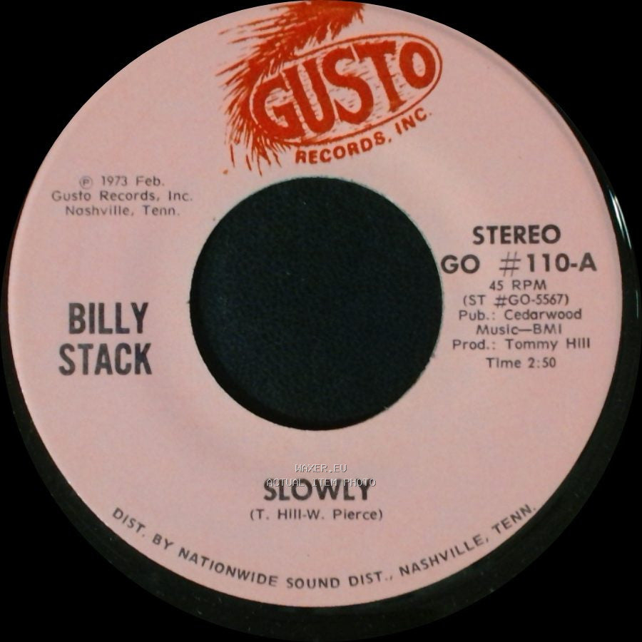 Billy Stack - Sorry / Slowly side B