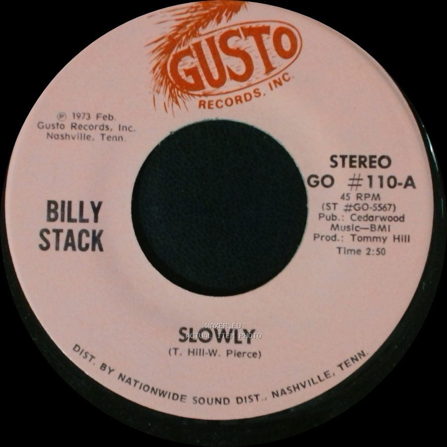 Billy Stack - Sorry / Slowly side B