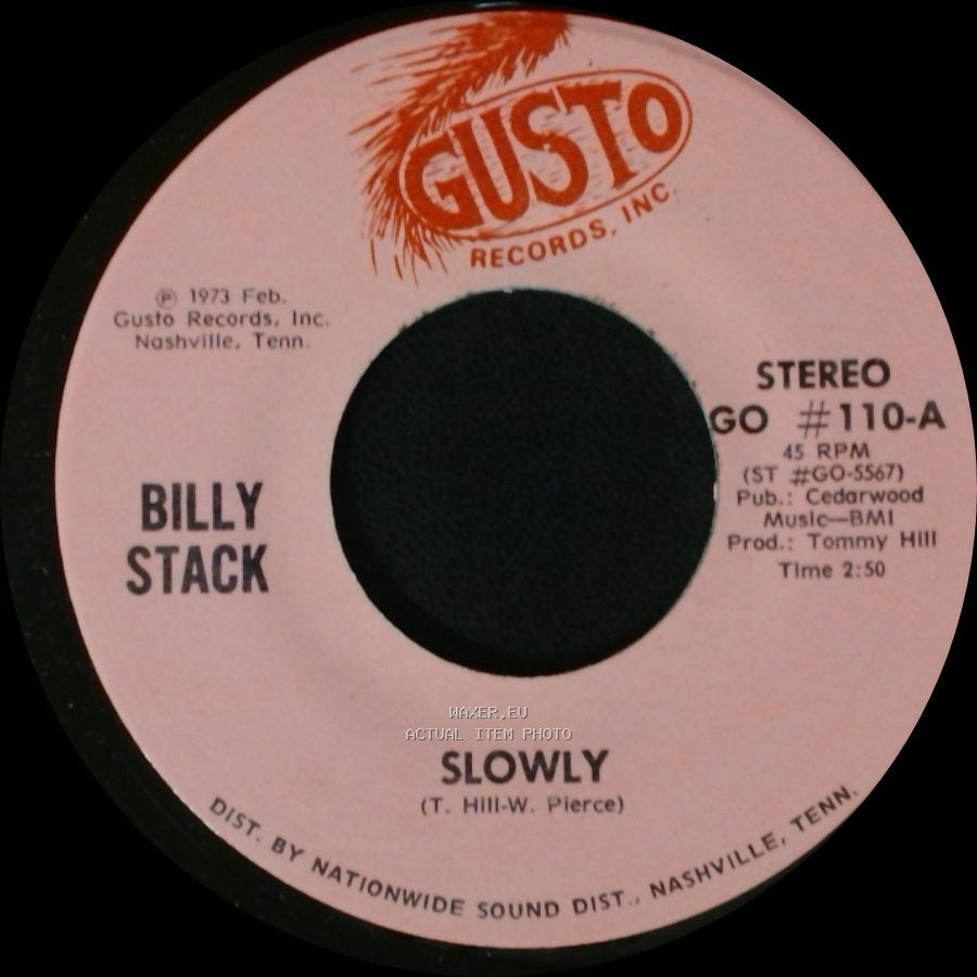 Billy Stack - Sorry / Slowly side A